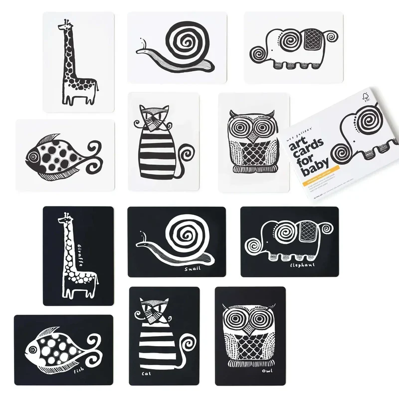 Weegallery Art Cards weegallery Kontrastkarten Baby Original Collection