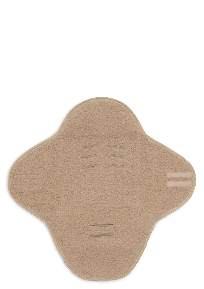 Merino Einschlagdecke für Babyschale 'Sherpa' Natural