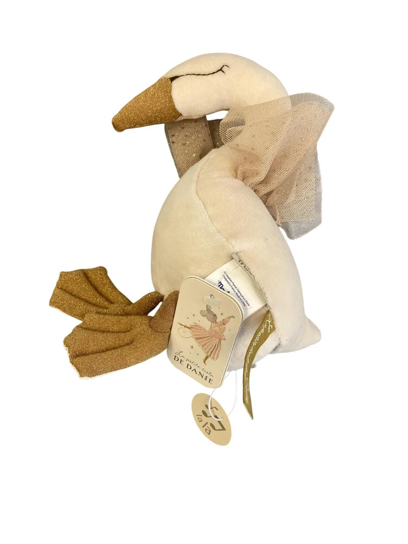 Moulin Roty Musik - Puppe Schwan Rassel