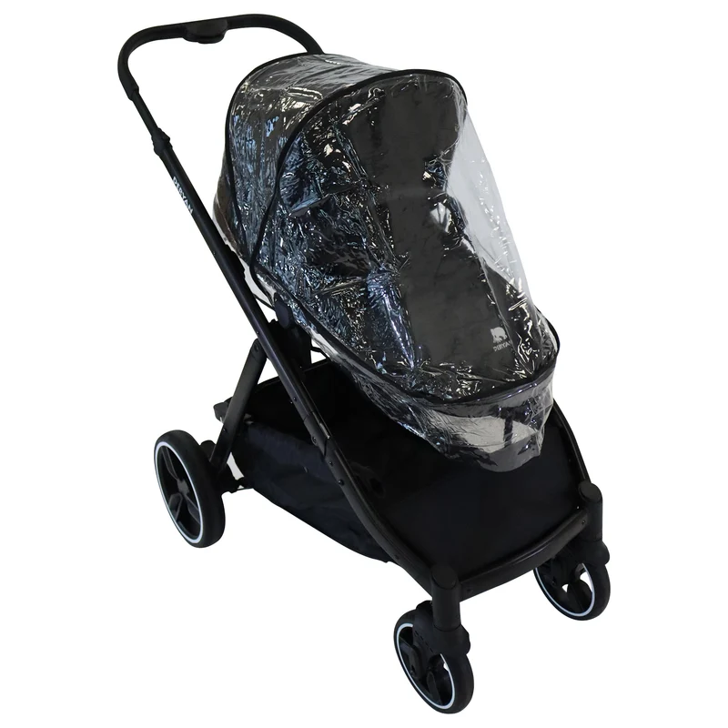 Deryan Evy Buggy Rain Cover - Transparenter Regenschutz für Kinderwagen - Regenhaube