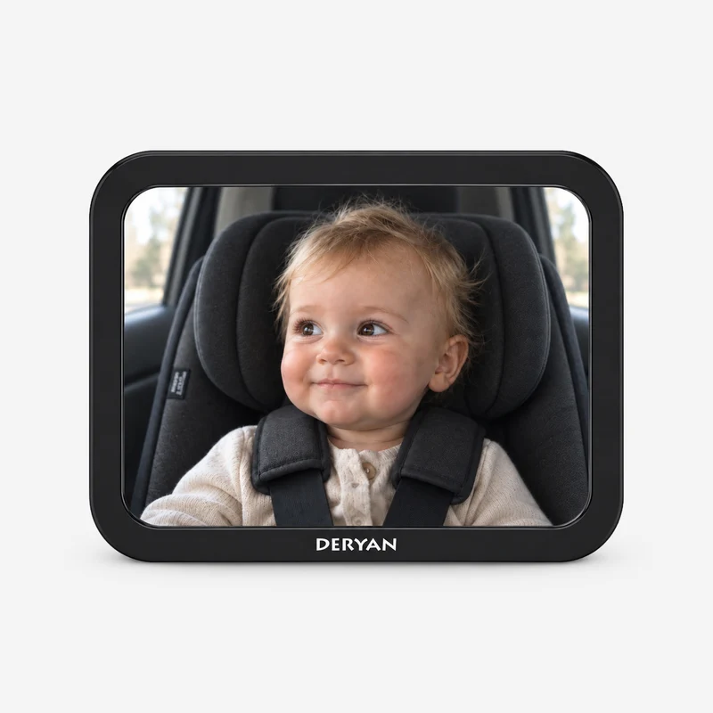 Deryan Luxury XL Car Mirror Baby Adjustable - Kinderspiegel Auto - Rücksitzspiegel Baby
