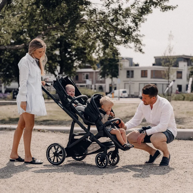 Deryan Evy V2 Kinderwagen - Duo Kinderwagen Schwarz