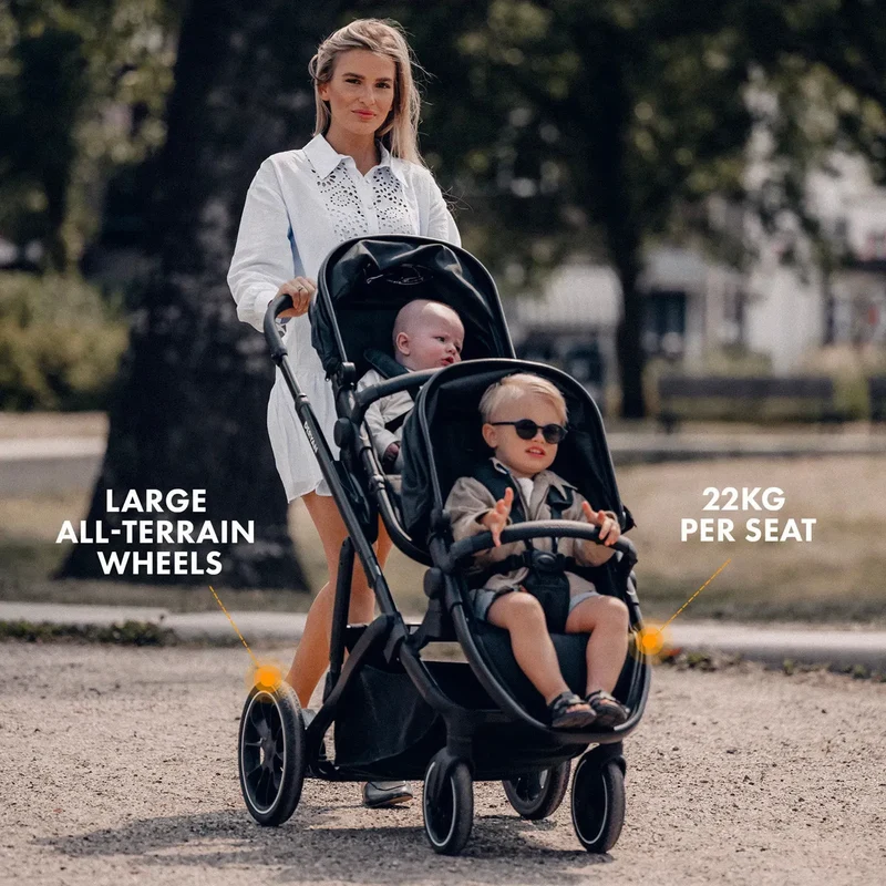 Deryan Evy V2 Kinderwagen - Duo Kinderwagen Schwarz