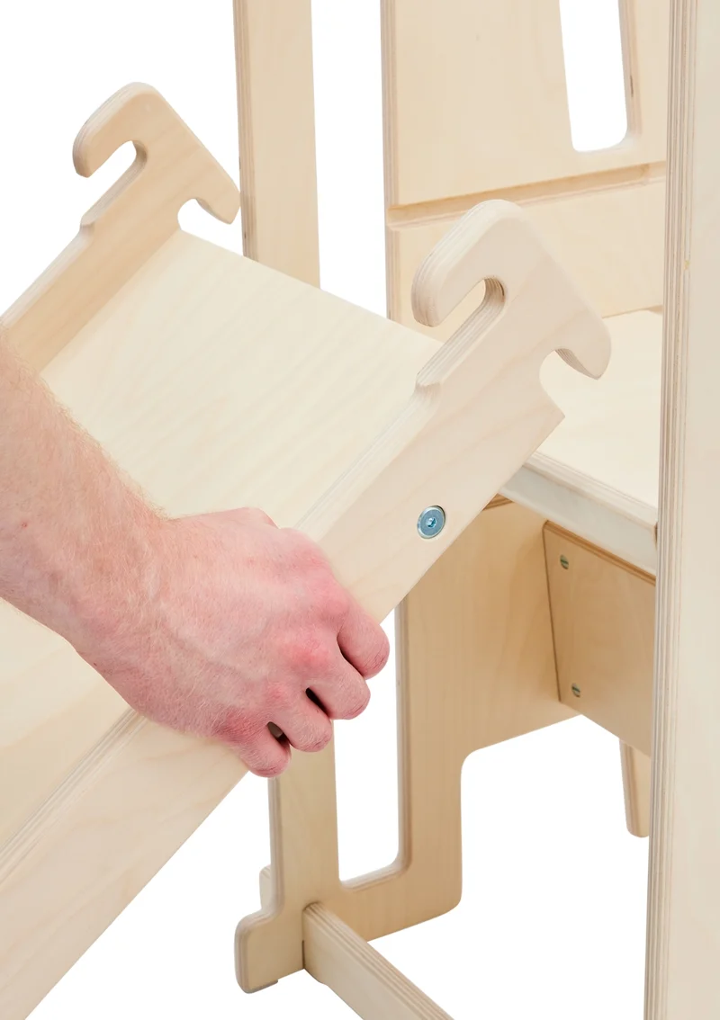 Rutsche mit Maltafel für Lernturm