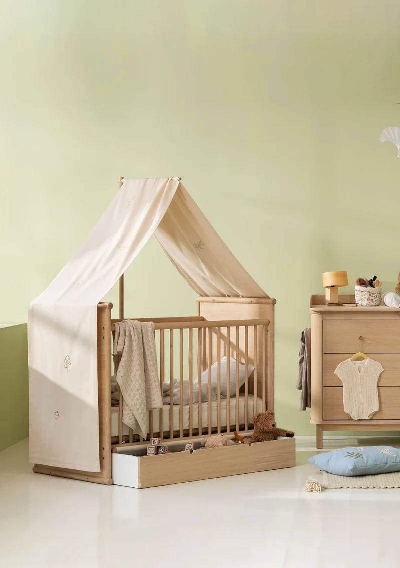 Himmelstange für Babybett 'Camp Novel' Eiche