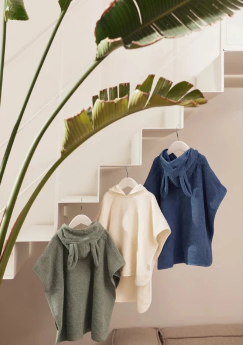 Badeponcho Ash Green
