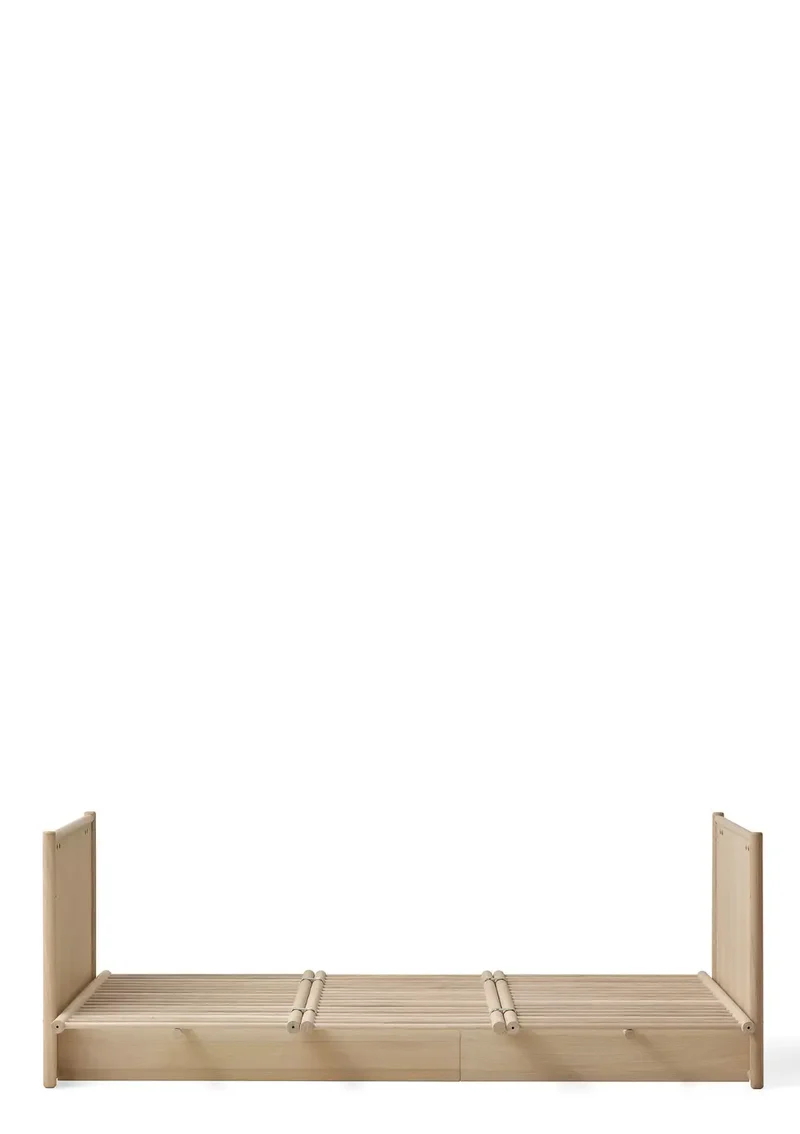 Baby- und Kinderbett 'Camp Novel' Eiche 120 x 60 cm / 200 x 120 cm