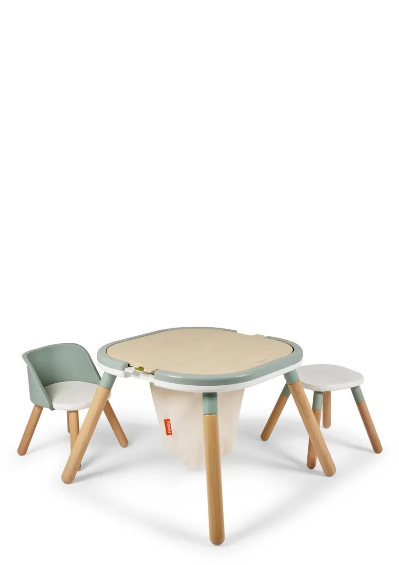 Spieltisch & Stühle Set Pastell Grün