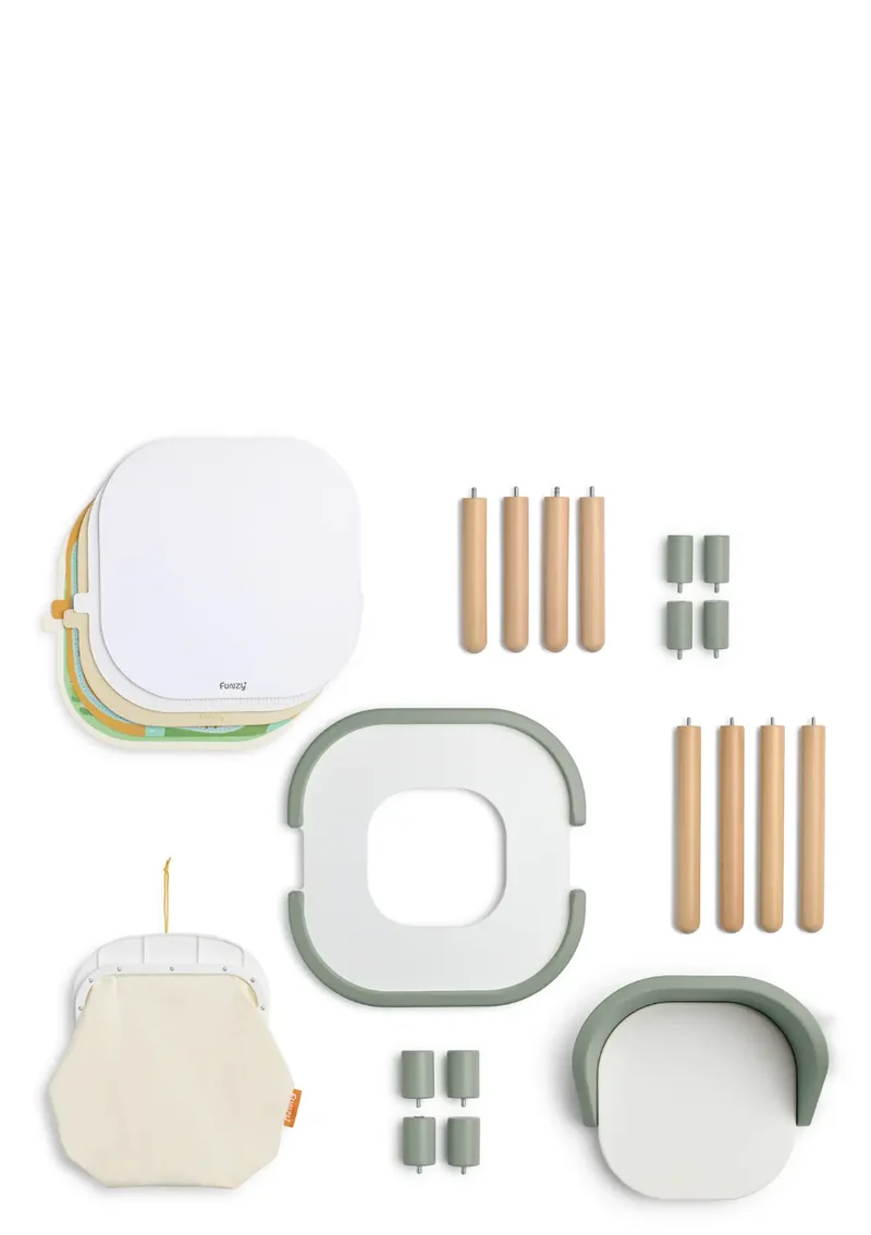 Spieltisch & Stühle Set Pastell Grün