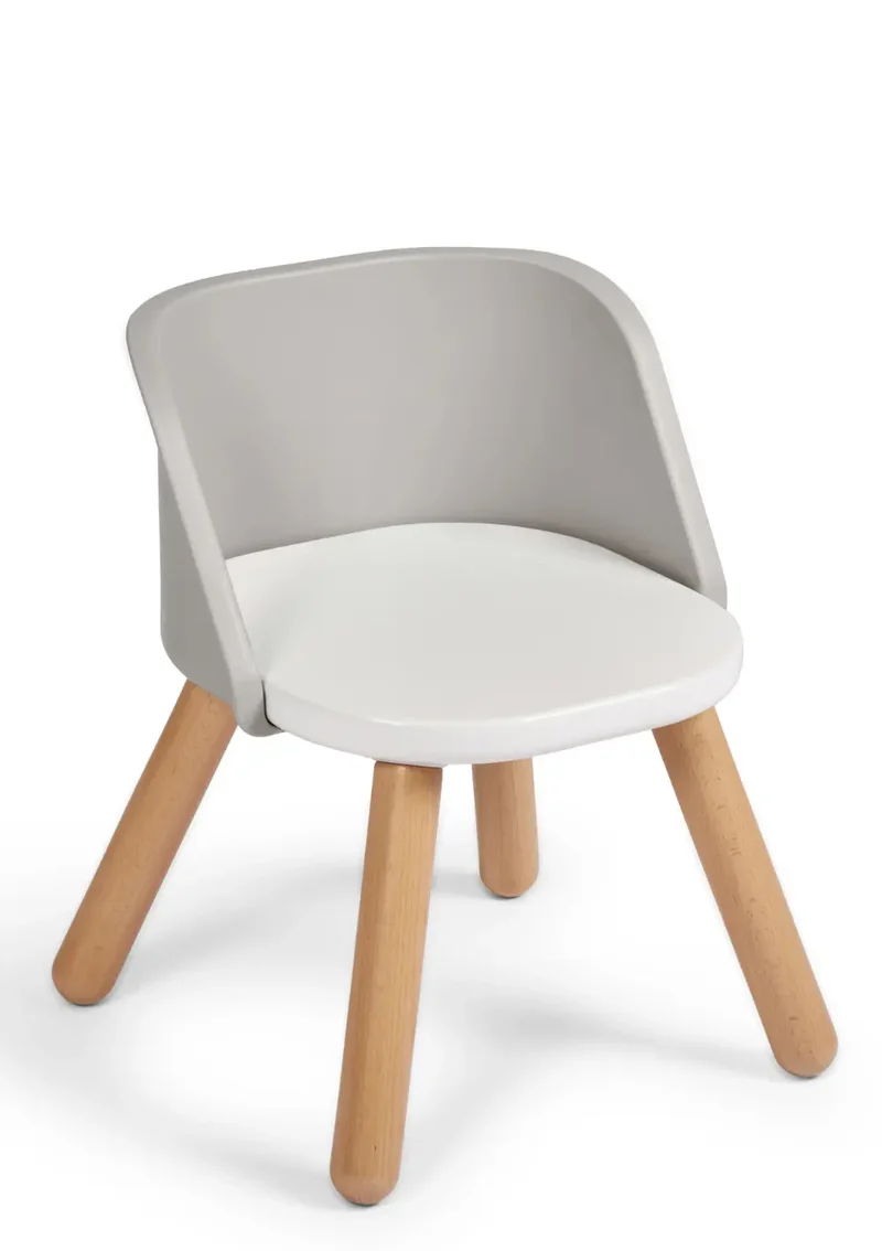Spieltisch & Stühle Set Graphit Grau