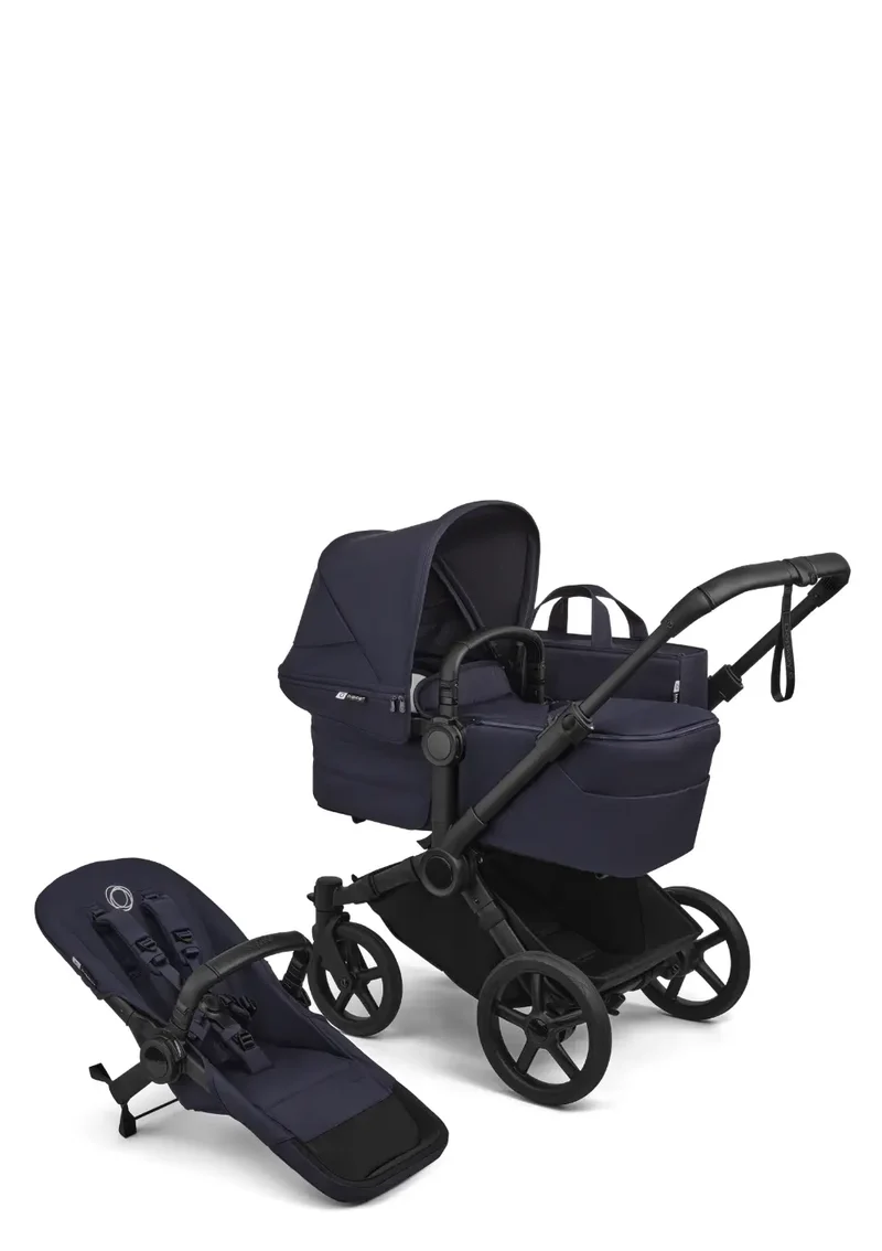 'Donkey 6 Double' Bundle – Unverzichtbares Kinderwagen-Set Deep Indigo