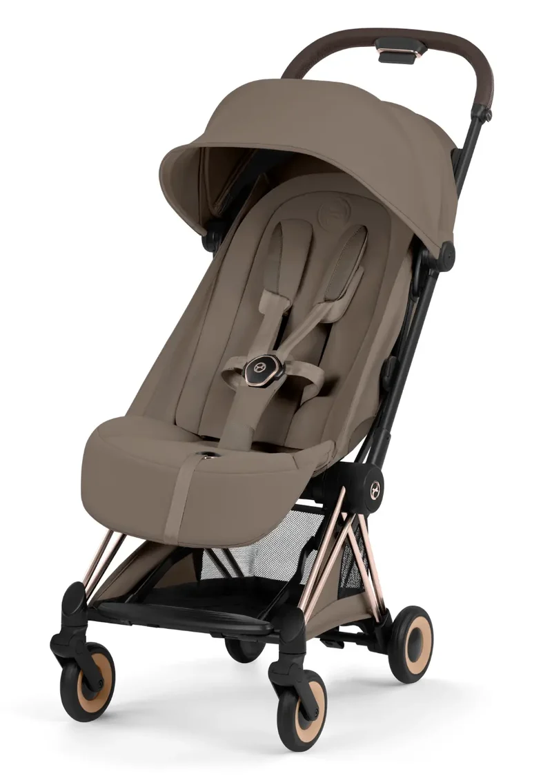 Buggy 'Coya Style' Coconut Brown / Roségold Frame