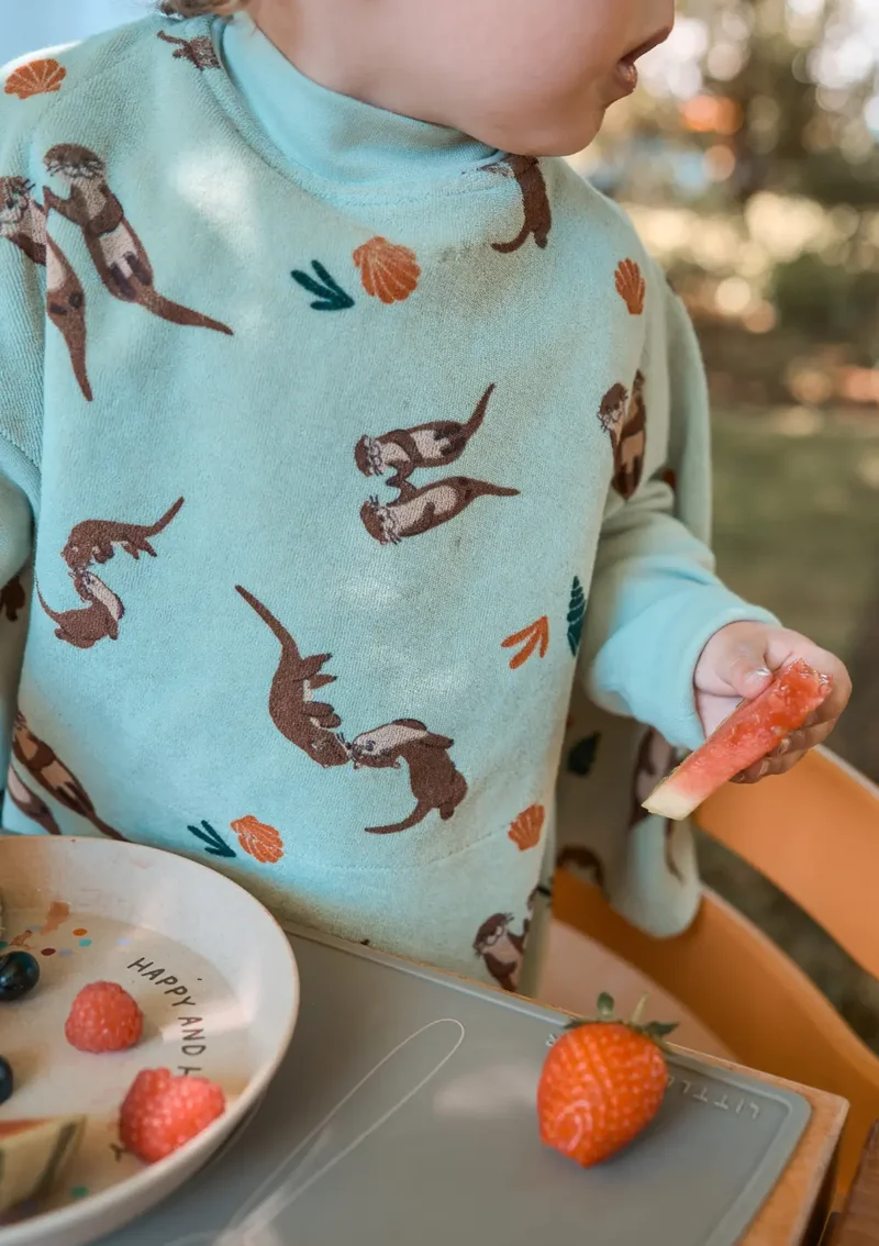 Frottee Ärmellätzchen 'Boo' Otter II