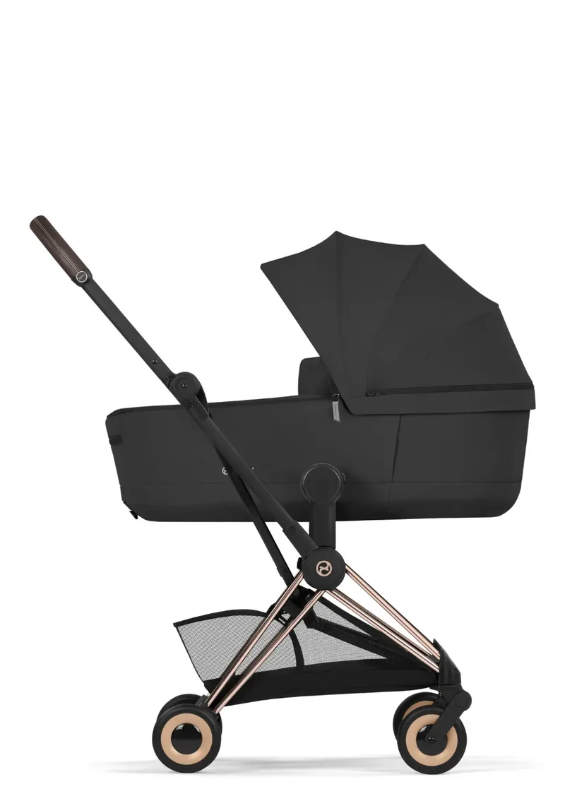 Buggy-Set 'Coya Comfort' Sepia Black / Roségold Frame