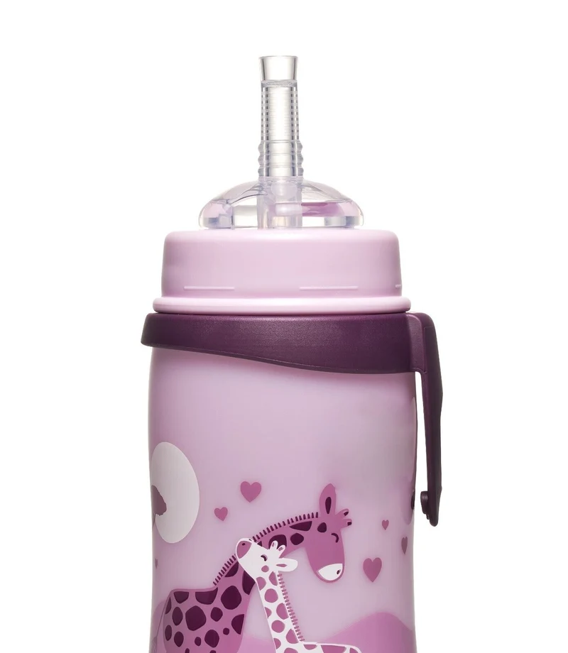 Nip Kinder Trinkflasche Strohhalmbecher Kids Straw Cup 330ml PP