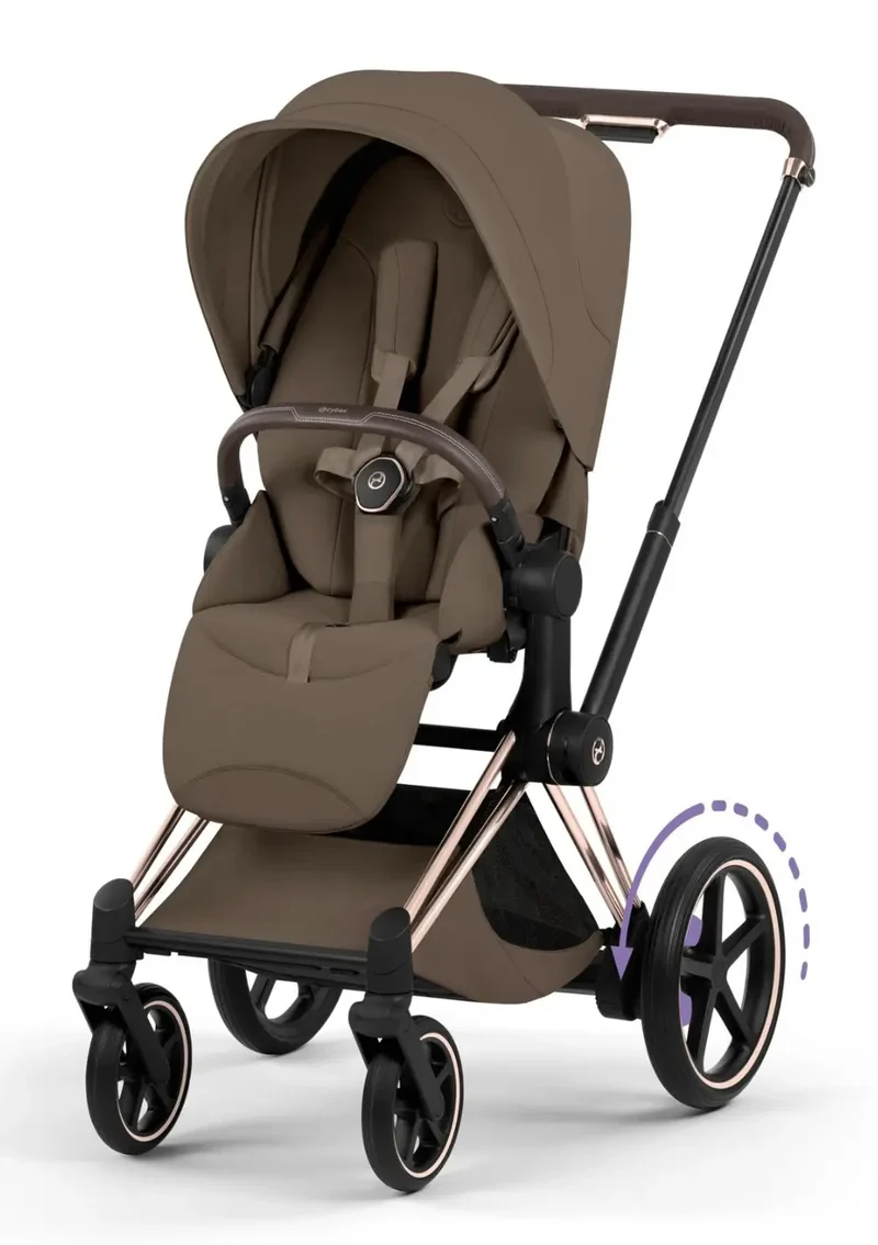 Kinderwagen-Set 'e-Priam Style' Coconut Brown