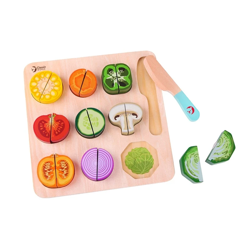Classic World Holz Puzzle Schneidegemüse 18M+