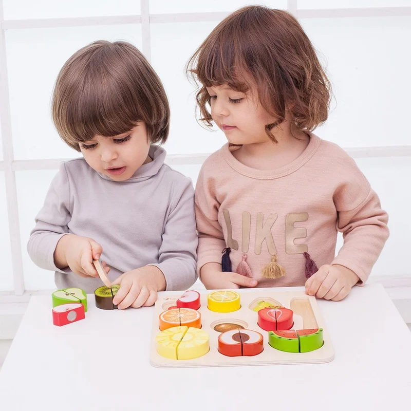 Classic World Holz Puzzle Schneidefrüchte 18M+