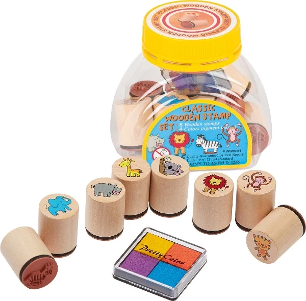 Goki Stempelset Safaritiere 9 Teile