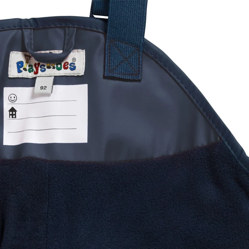 Playshoes Regenlatzhose warm gefüttert mit Fleece
