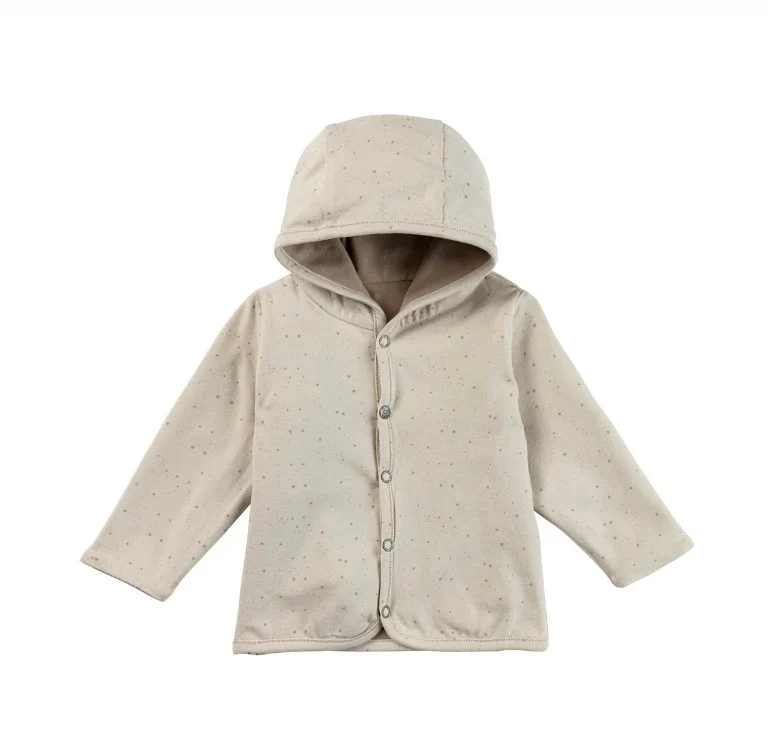 Sterntaler Babyjacke mit Kapuze Hellbraun - zum Wenden