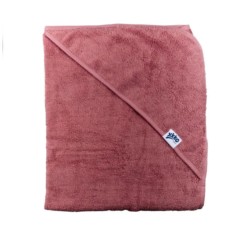 xkko Baby Kapuzenbadetuch aus Bio Baumwolle