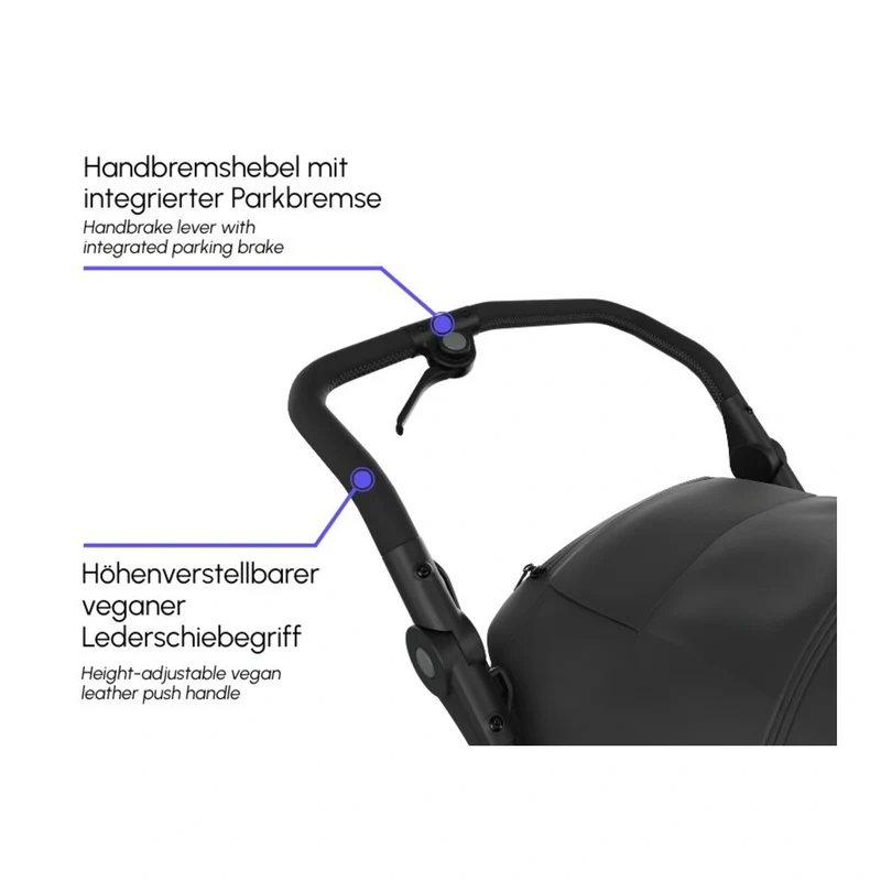 tfk MONO 4 - Kombikinderwagen 2-in-1 mit Luftrad-Set