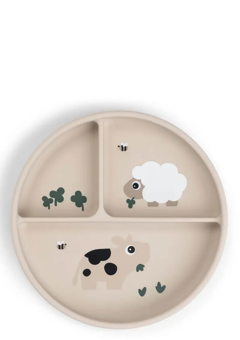Silikon Menüteller 'Stick&Stay' Tiny farm sand