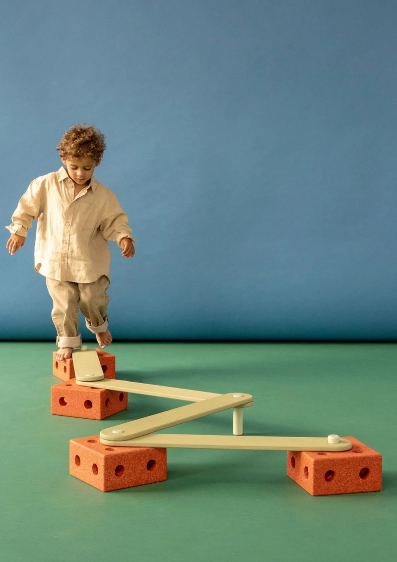 Balance Track-Set 17-teilig Burnt Orange / Dusty Green