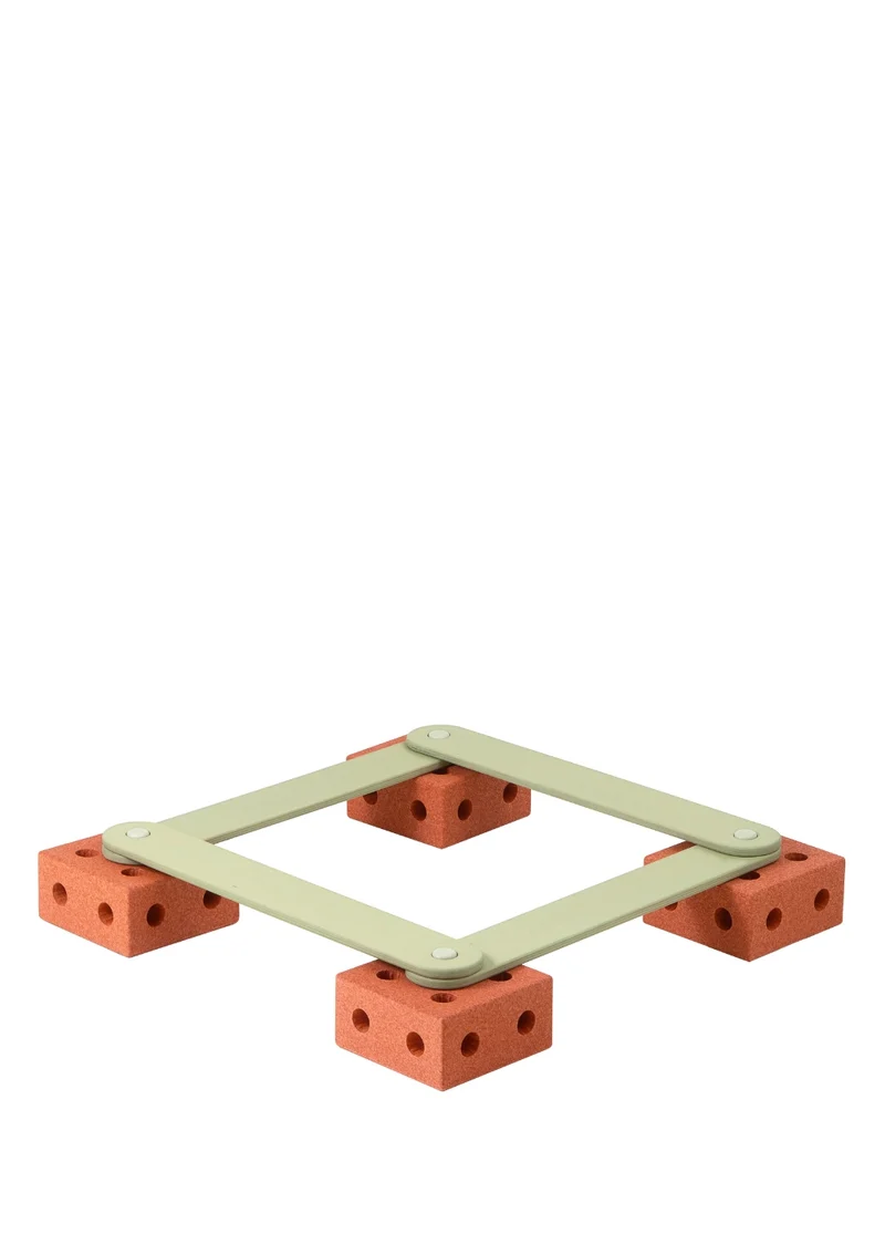 Balance Track-Set 17-teilig Burnt Orange / Dusty Green