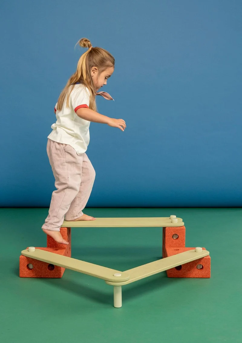 Balance Track-Set 17-teilig Burnt Orange / Dusty Green