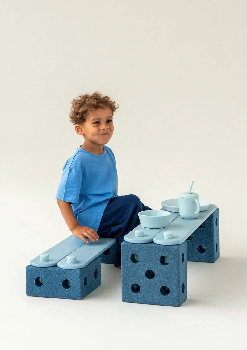 Balance Track-Set 17-teilig Deep Blue/ Sky Blue
