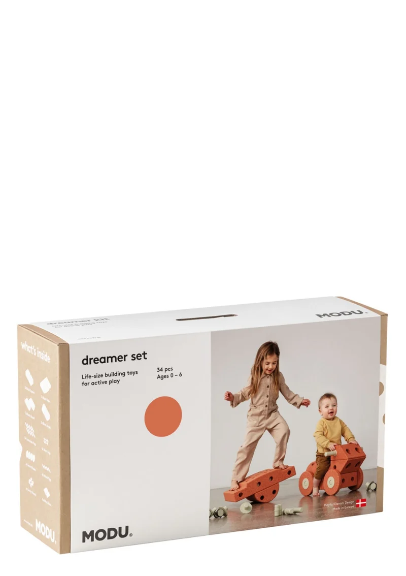 Bauspielzeug 'Dreamer-Set' 34-teilig Burnt Orange / Dusty Green