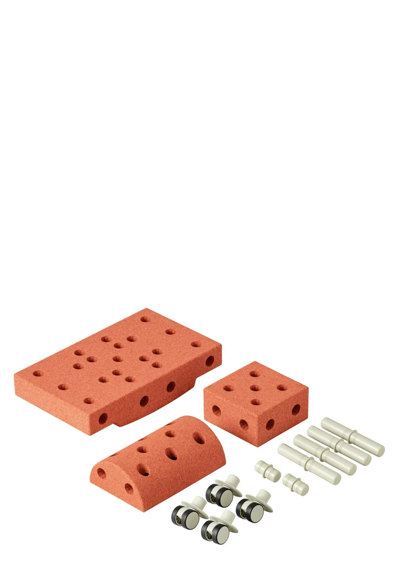 Bauspielzeug 'Curiosity-Set' 14-teilig Burnt Orange / Dusty Green