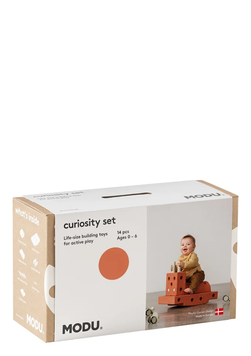Bauspielzeug 'Curiosity-Set' 14-teilig Burnt Orange / Dusty Green