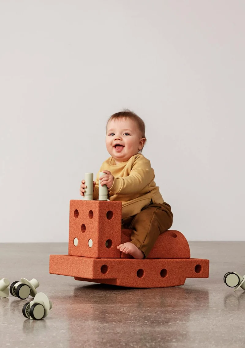 Bauspielzeug 'Curiosity-Set' 14-teilig Burnt Orange / Dusty Green