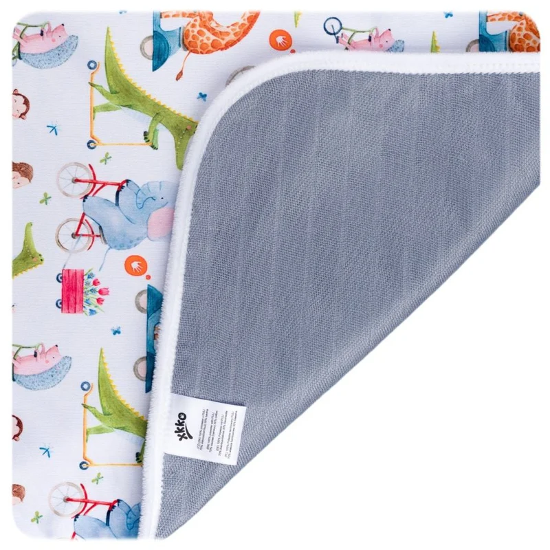 XKKO PUL Wickelunterlage Unterwegs 50*70 cm mit Tiermotiven