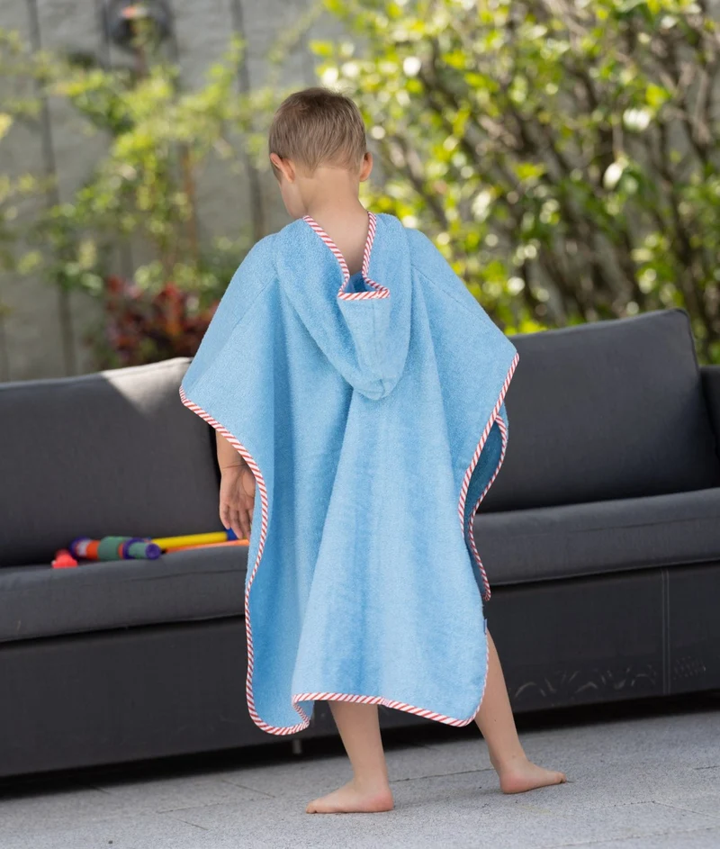 Playshoes Frottee Poncho Bagger hellblau