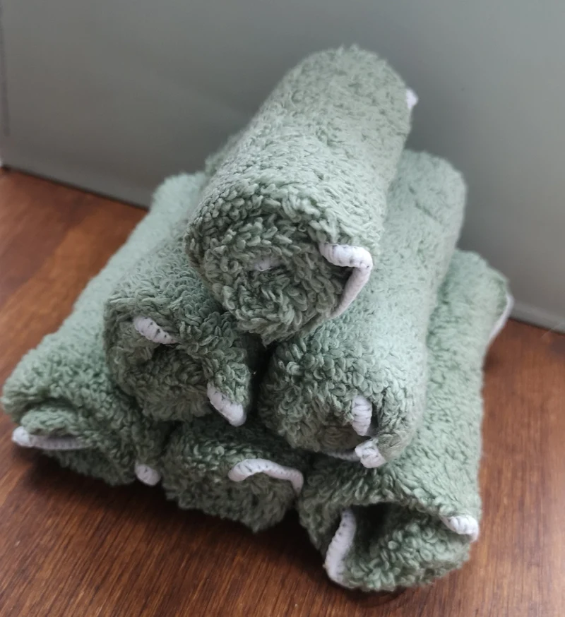 xkko Baby Waschtücher 6er aus Bio Baumwolle