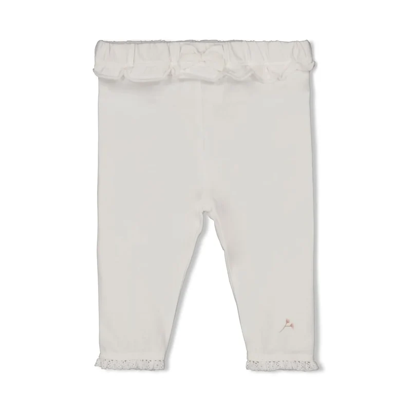 Feetje Legging offwhite Rüsche - Flowers 68