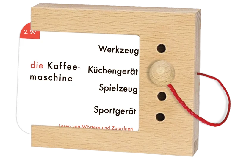 Kartensatz "Lesen von Wörtern und Zuordnen" für den Lochkasten (2. Klasse)