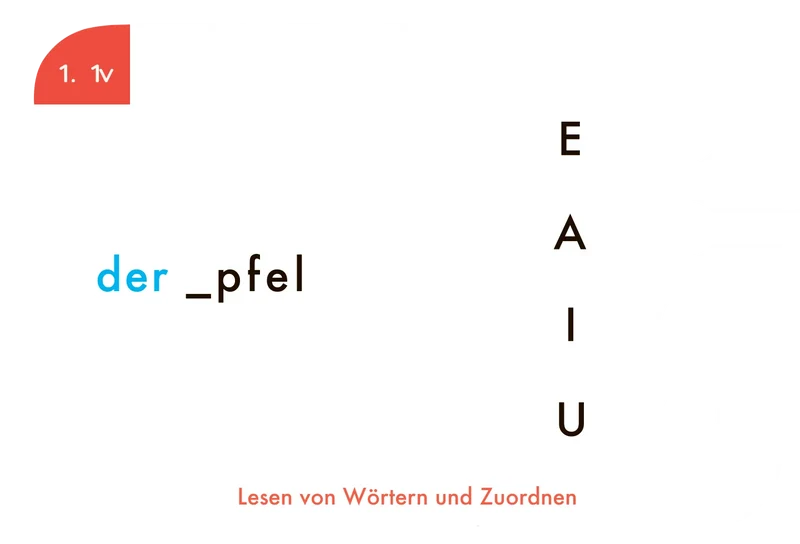 Kartensatz "Lesen von Wörtern und Zuordnen" für den Lochkasten (2. Klasse)