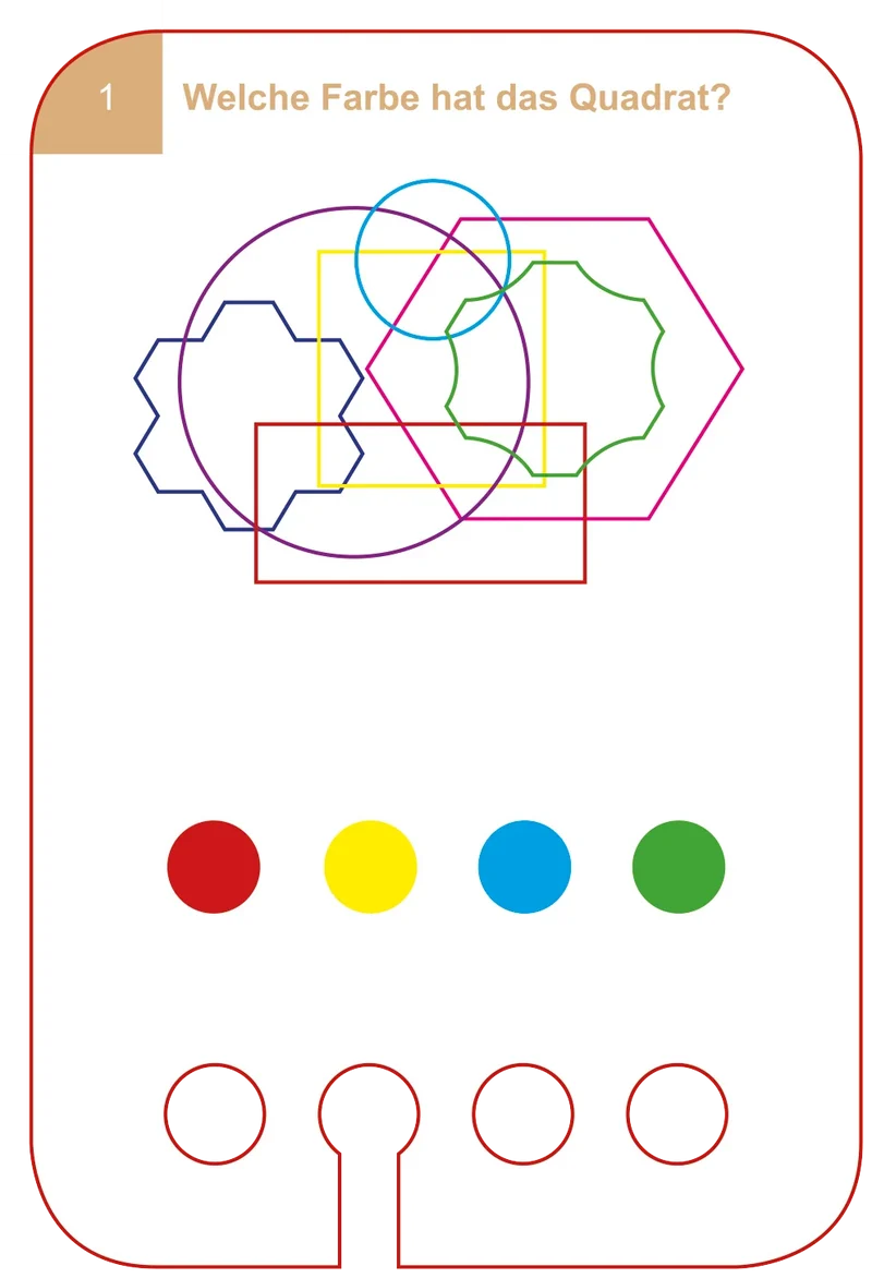 Kartensatz "Intelligenz Training" für den Lochkasten (ab 6 Jahren)