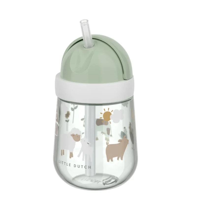 Strohhalmbecher "Little Farm" von Little Dutch x Mepal, 300ml
