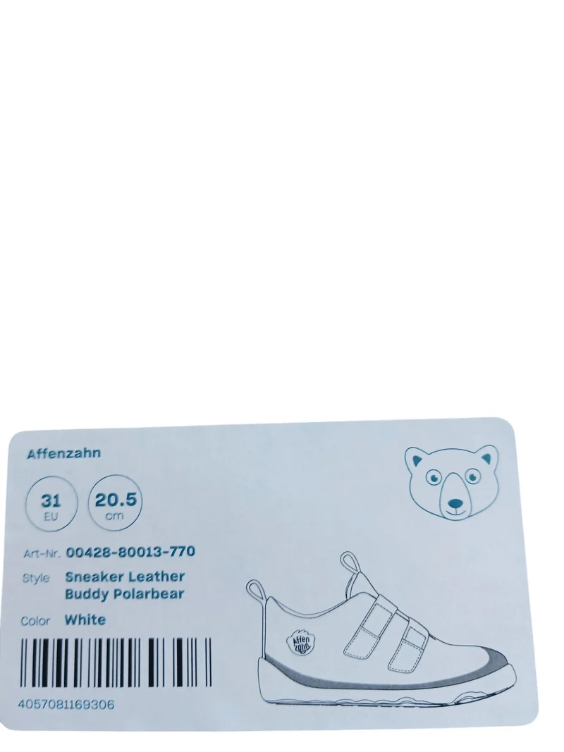 Affenzahn Sneaker Leather Buddy Polarbear 26, 31
