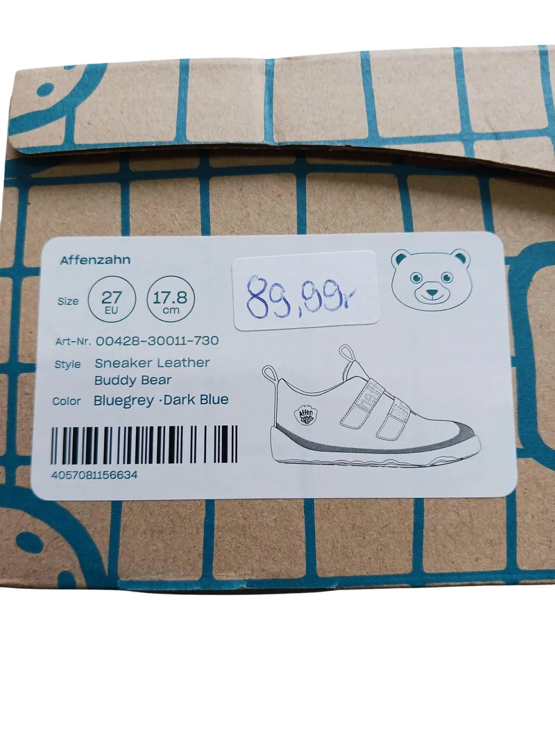 Affenzahn Sneaker Leather Buddy Bear 23