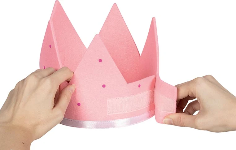 Goki Filz Geburtstagskrone Rosa oder Blau