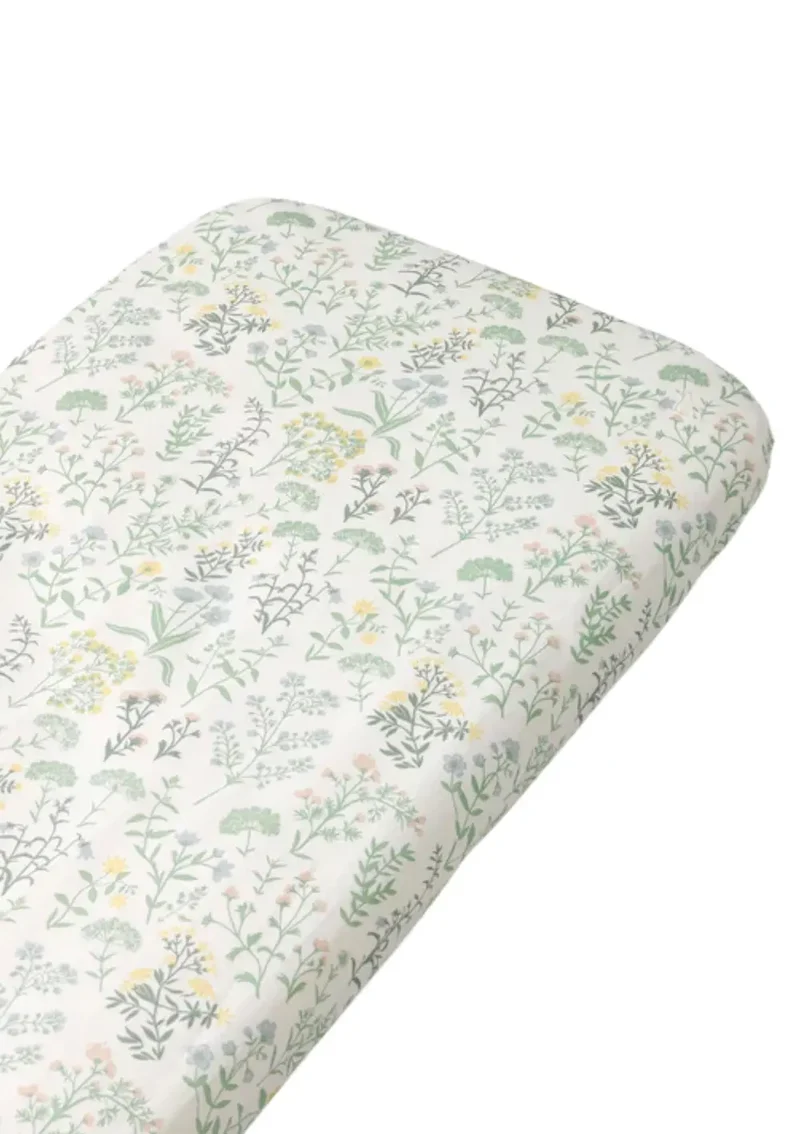 Spannbettlaken 'Clove' für Beistellbett/Wiege Summer Flowers 82 x 42 x 5 cm