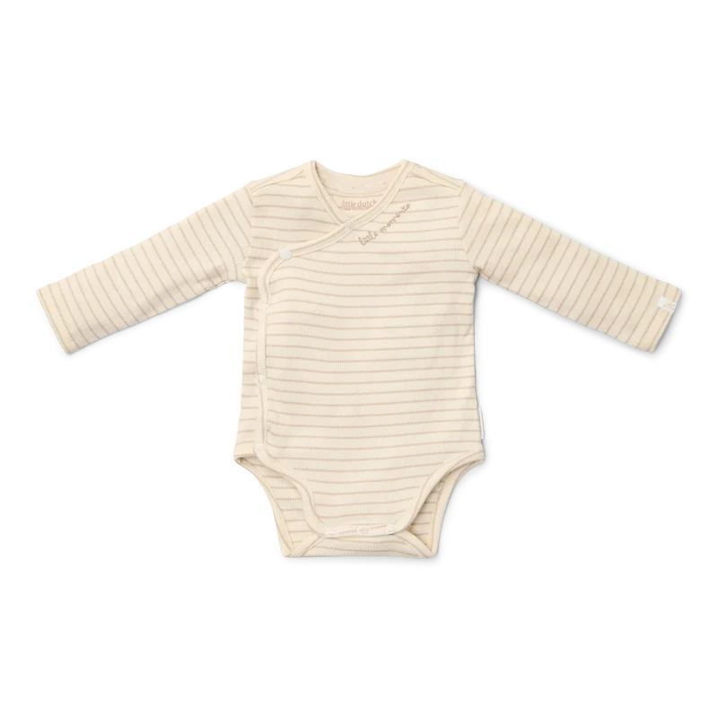 Gestreifter Body "Newborn Naturals" von Little Dutch, Größe 56-74