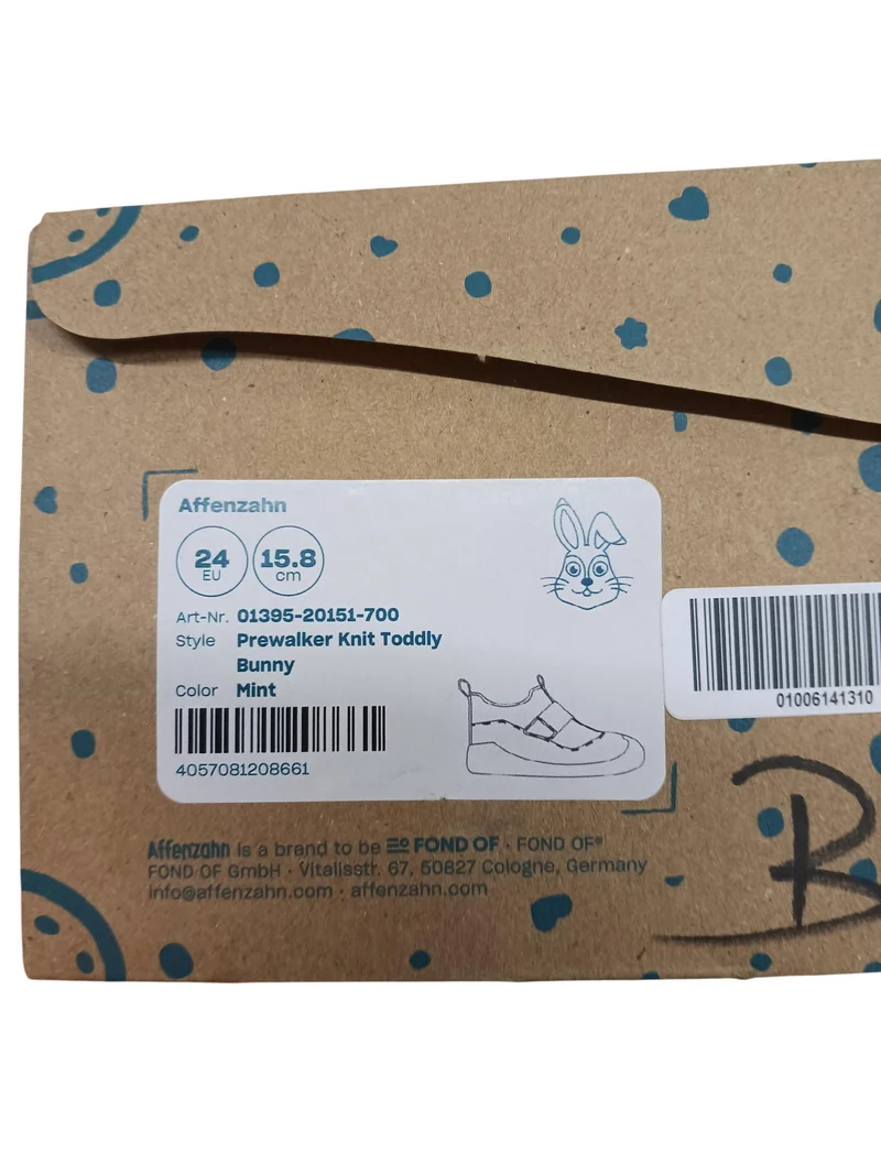 Affenzahn Prewalker Knit Toddly Bunny 24